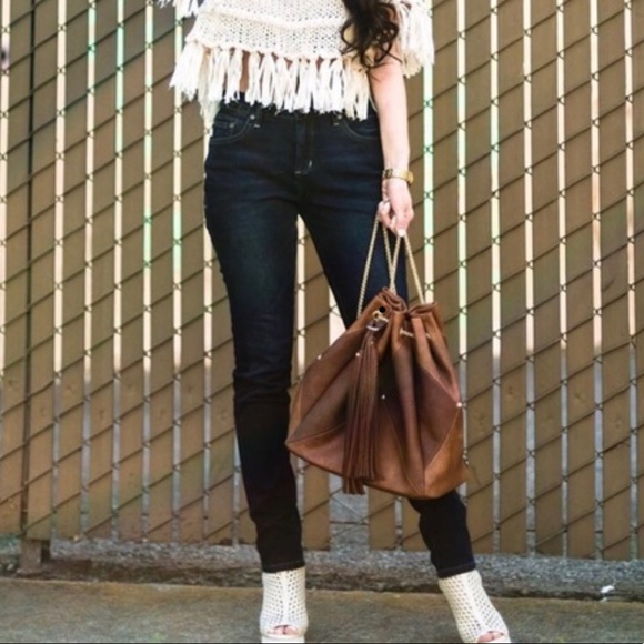 🛍HP❣️V E G A N || LEATHER COLOR-BLOCK - Picture 2 of 8